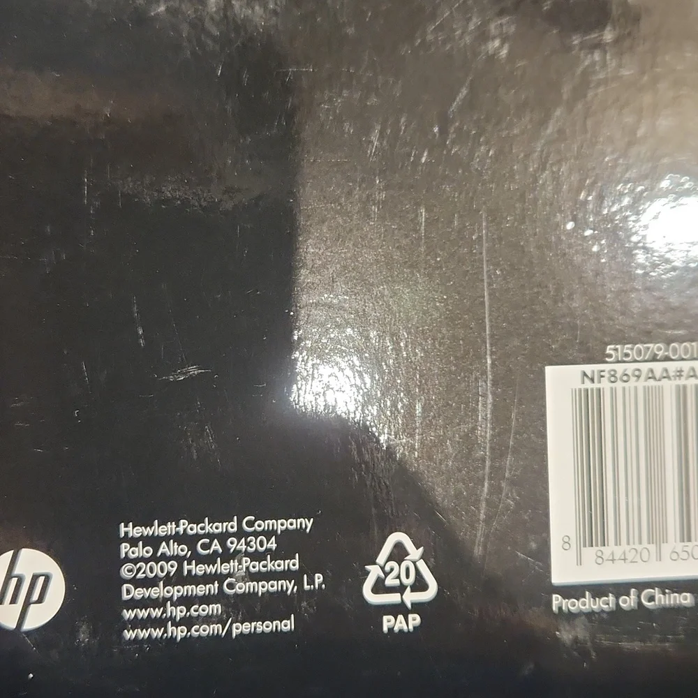 NWT HP Mini Sleeve Black with Swirl Design Fits Notebooks Up To 10.2